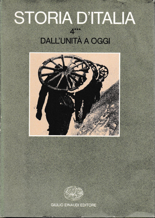 Storia d'Italia. vol. 4° tomo 3° Dall'unità a oggi - copertina