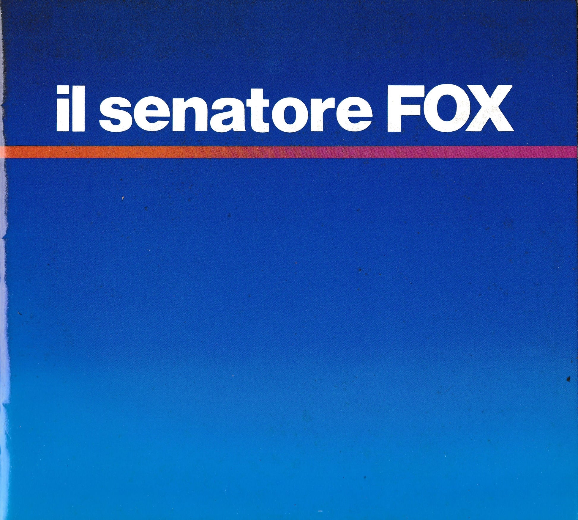 Il senatore FOX. Immagini fotografiche degli attori durante le prove dello spettacolo - copertina