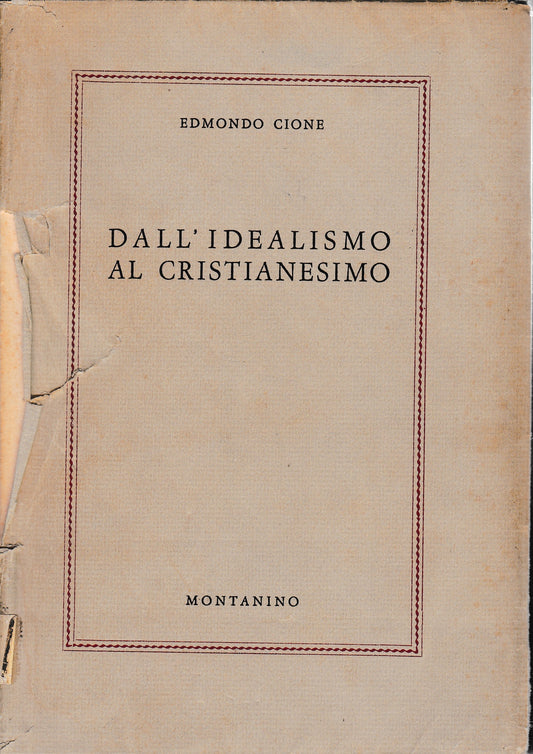 Dall'idealismo al cristianesimo - copertina