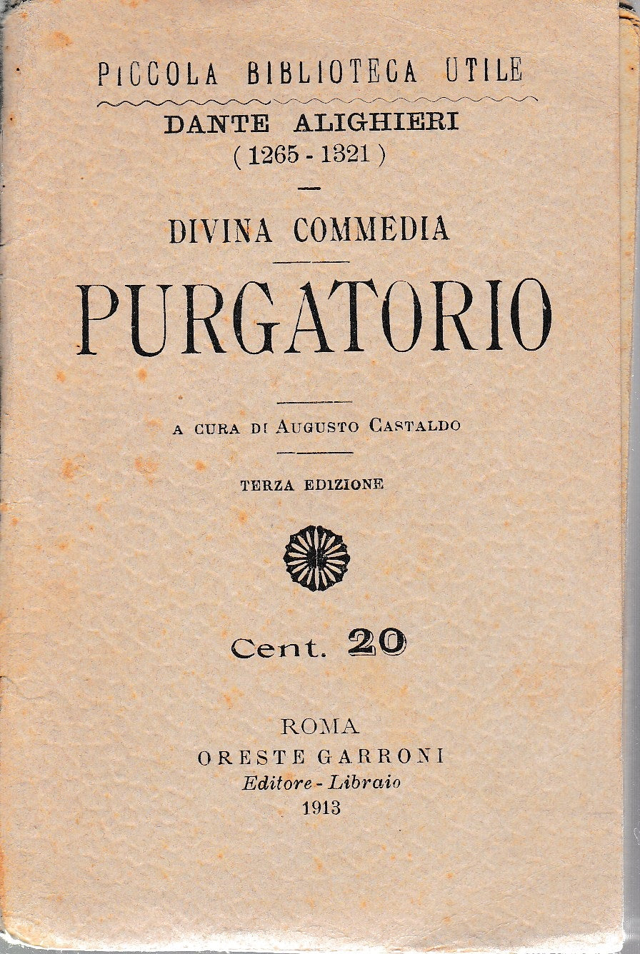 Divina Commedia. Purgatorio - copertina