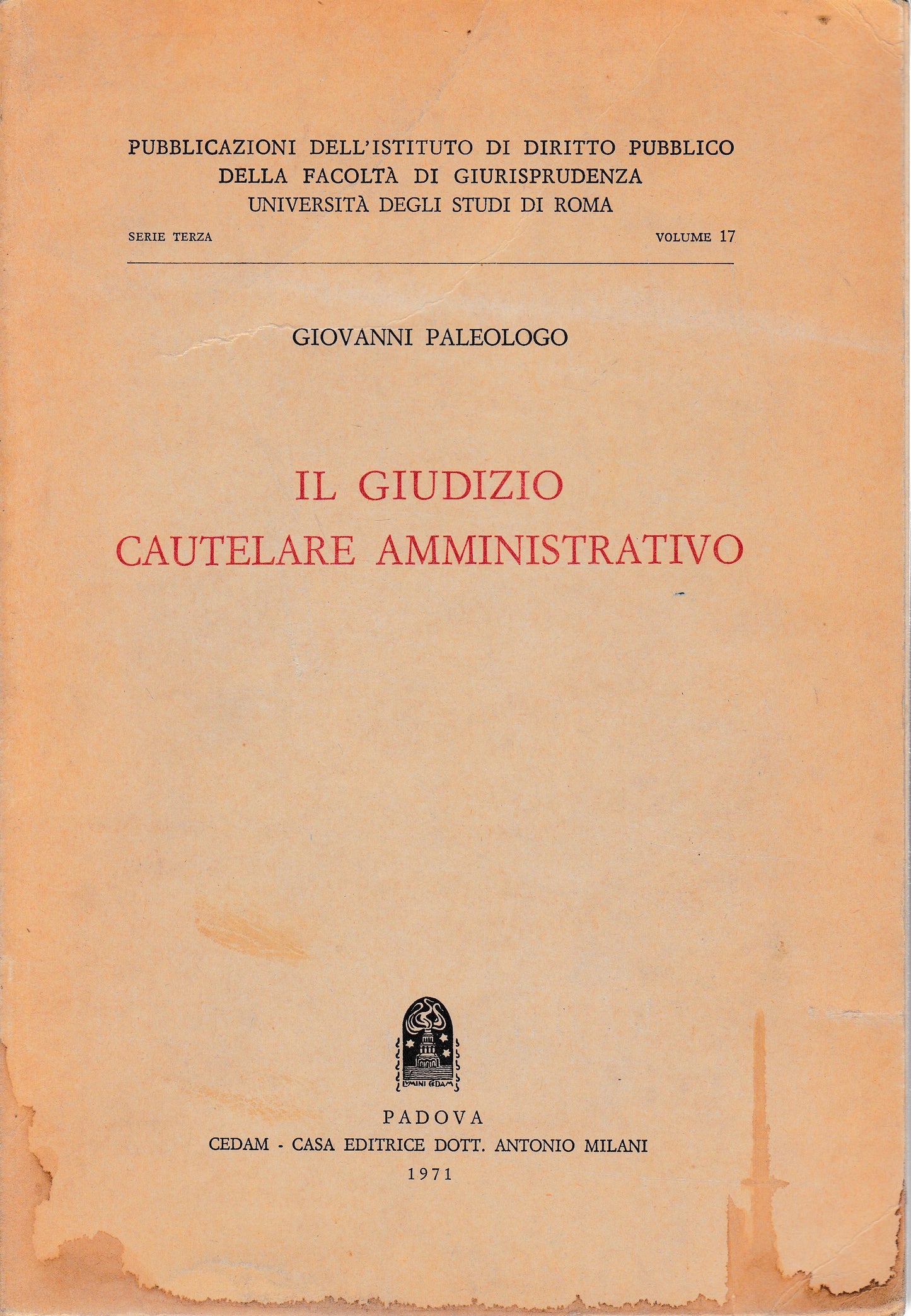 Il giudizio cautelare amministrativo - copertina