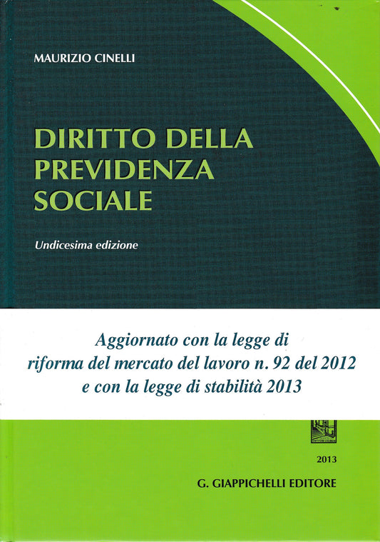 Diritto della previdenza sociale - copertina