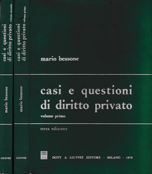 Casi e questioni di diritto privato. 2 volumi - copertina