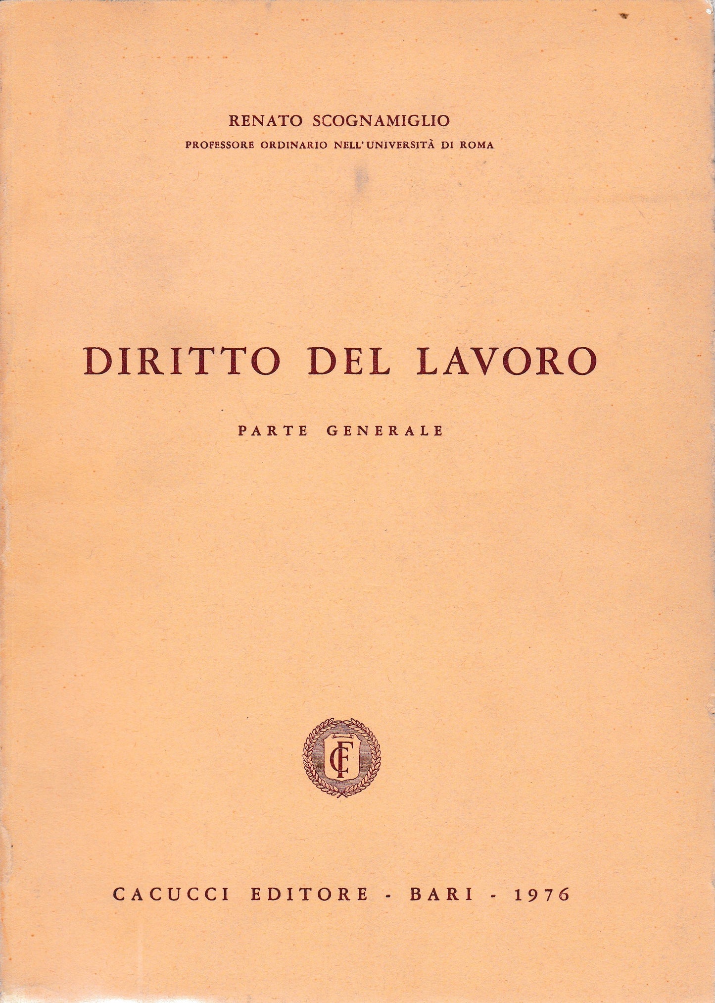 Diritto del lavoro - copertina