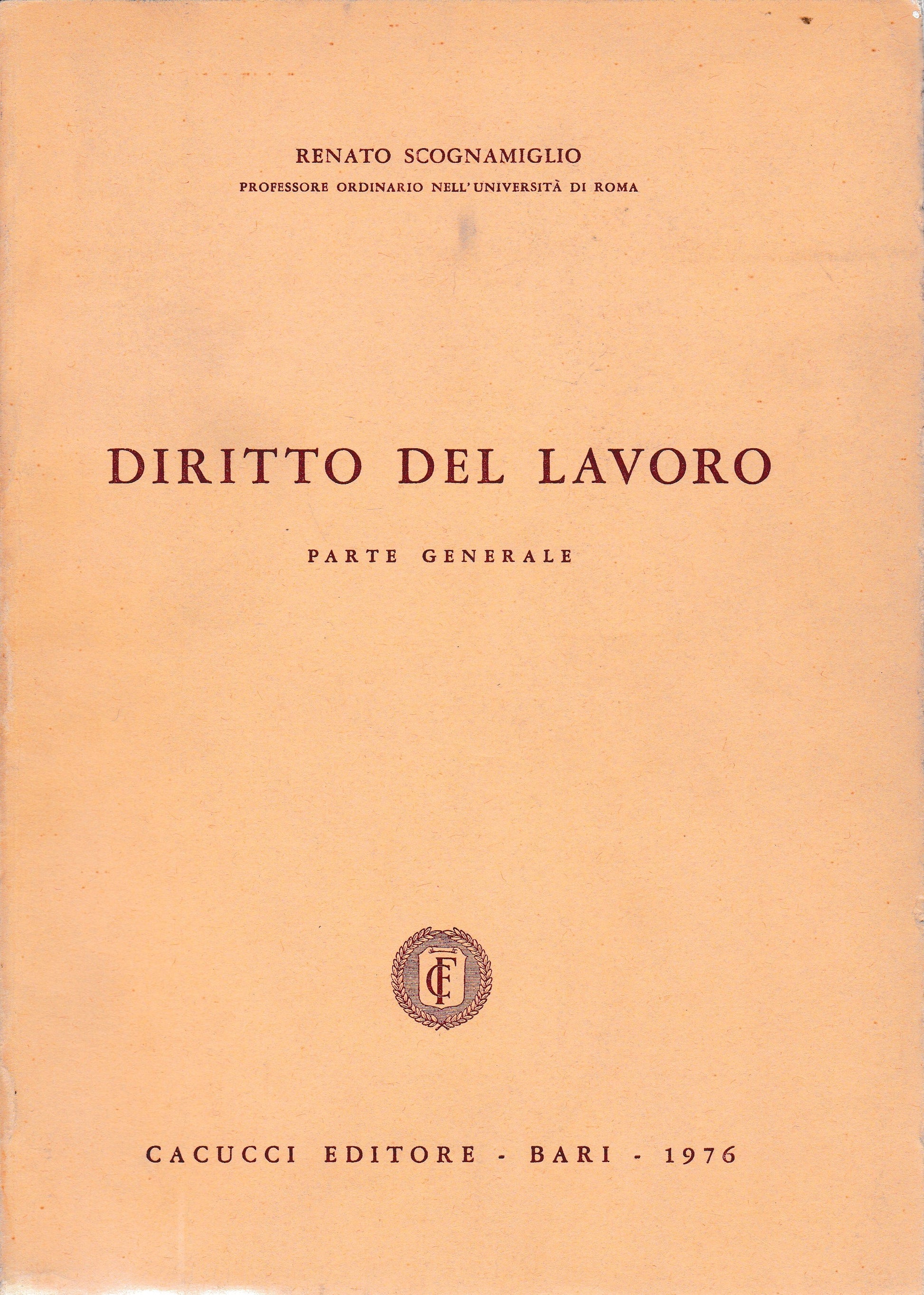 Diritto del lavoro - copertina