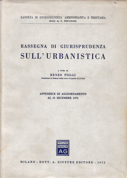 Rassegna di giurisprudenza sull'urbanistica - copertina