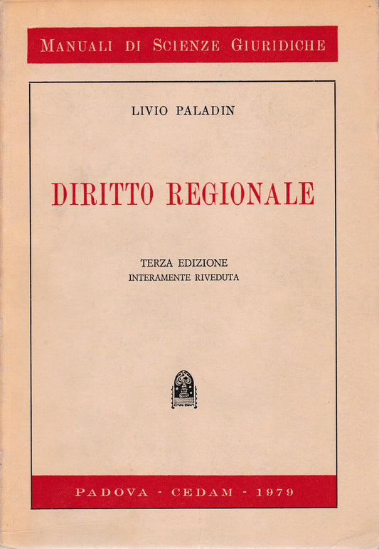Diritto Regionale - copertina
