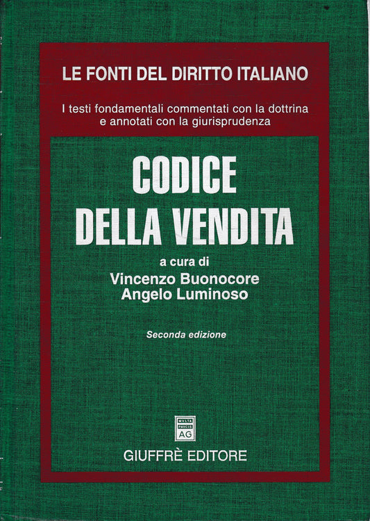 Codice della vendita. Aggiornato al dicembre 2004 - copertina