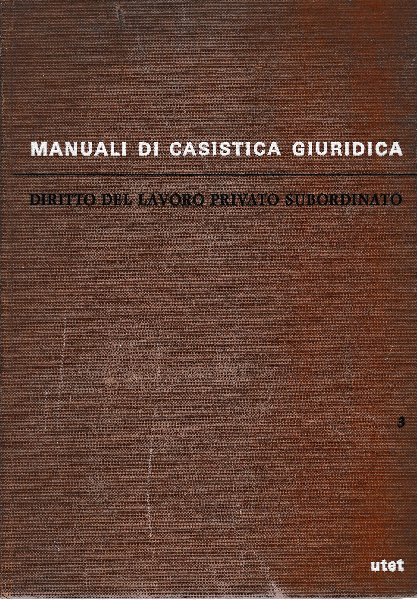 Diritto del lavoro privato subordinato vol. 3 - copertina