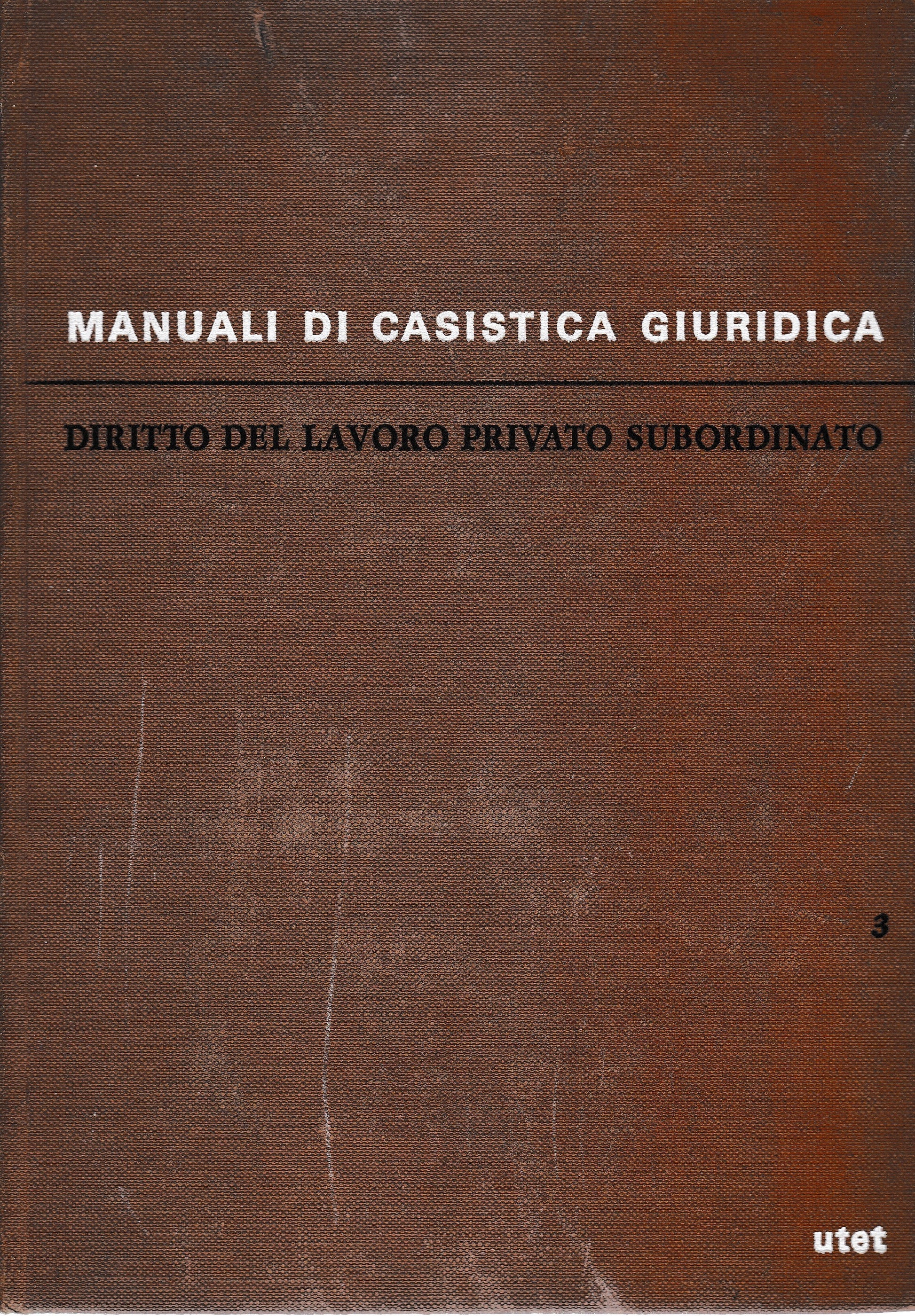 Diritto del lavoro privato subordinato vol. 3 - copertina
