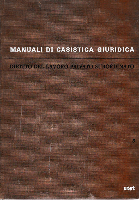Diritto del lavoro privato subordinato vol. 3 - copertina