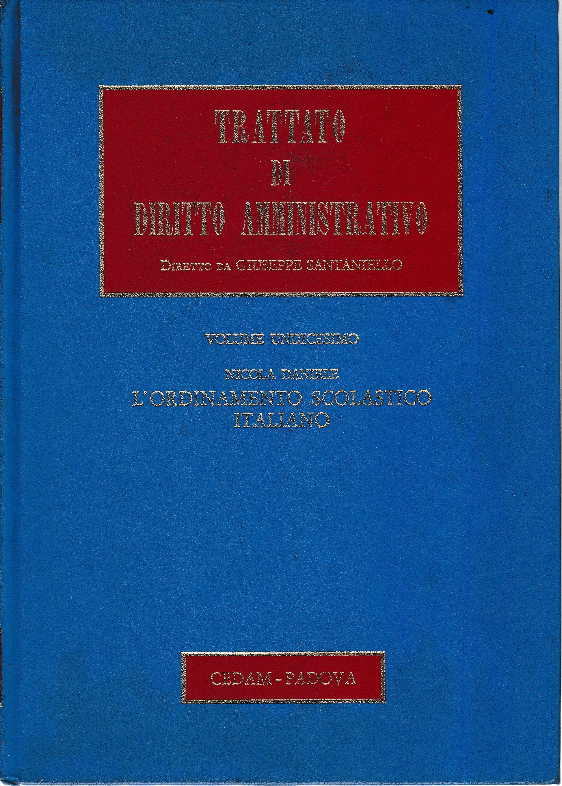 L'ordinamento scolastico italiano vol. 11 - copertina
