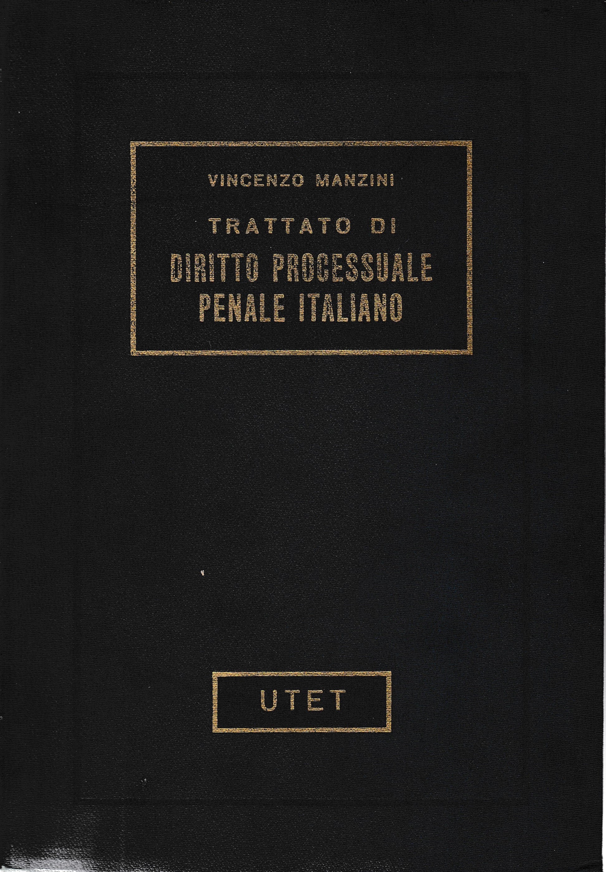 Trattato di diritto processuale penale italiano vol 4° - copertina