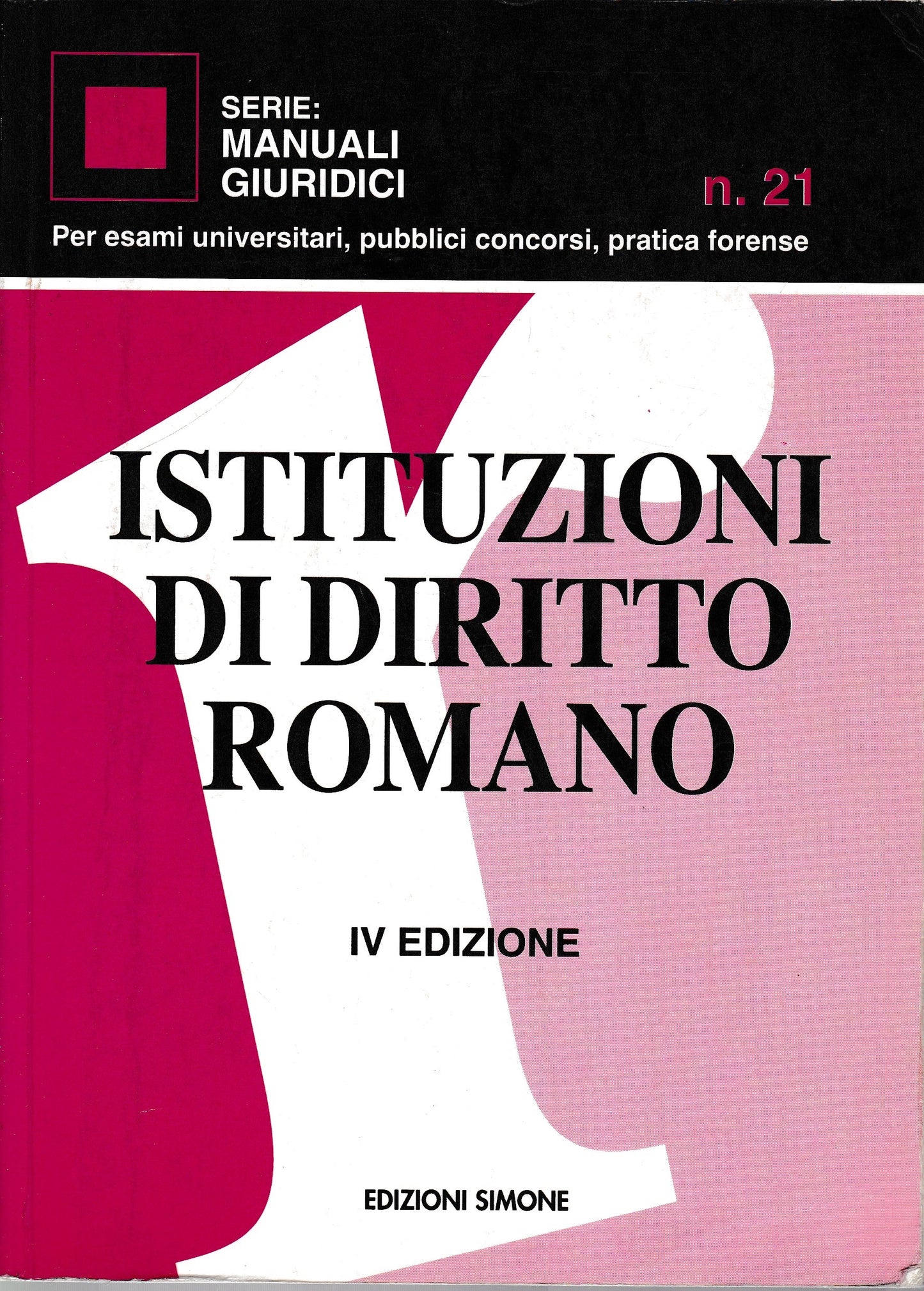 Istituzioni di diritto romano - copertina