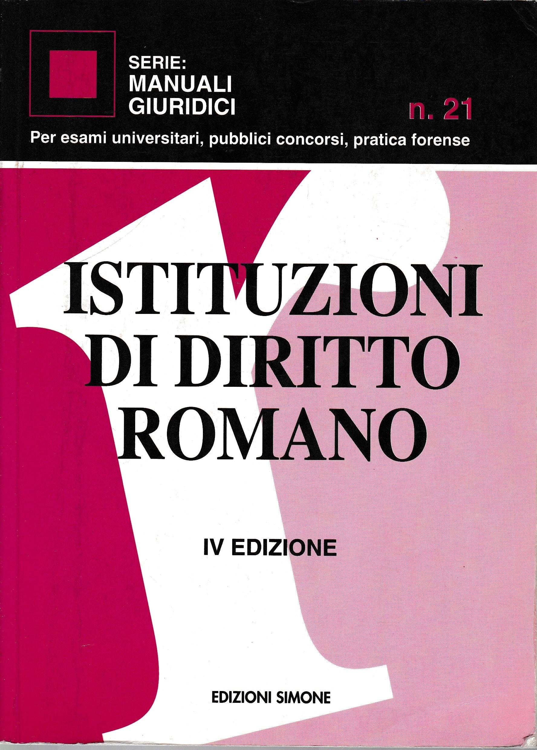 Istituzioni di diritto romano - copertina
