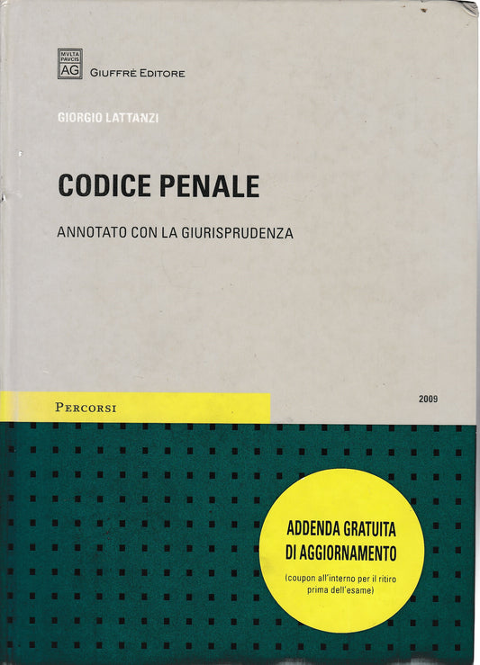 Codice penale. Annotato con la giurisprudenza - copertina