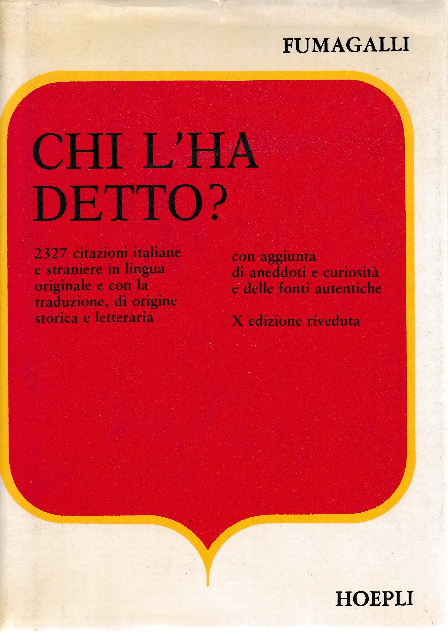 Chi l'ha detto? - copertina