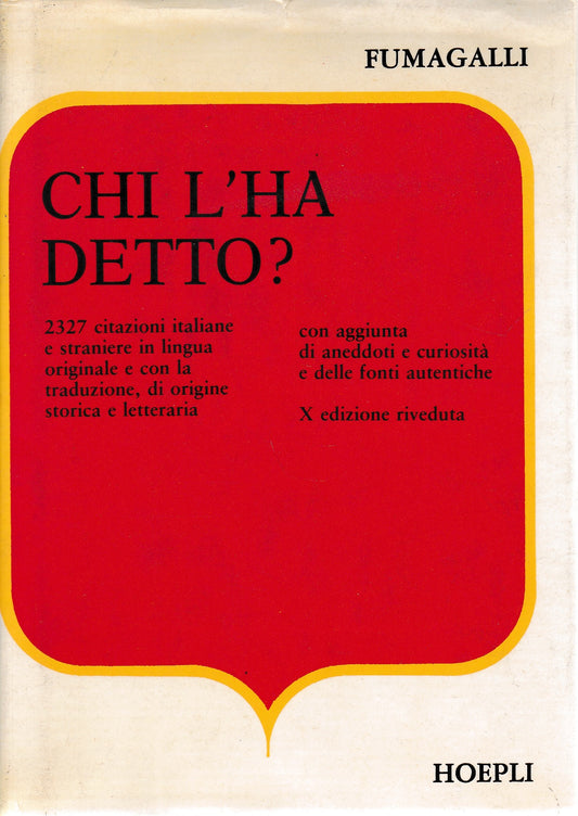 Chi l'ha detto? - copertina