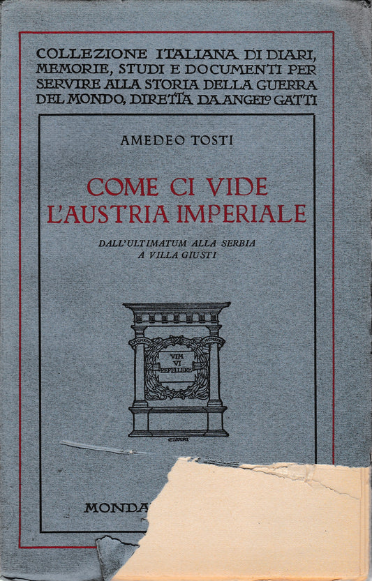 Come ci vide l'Austria Imperiale - copertina
