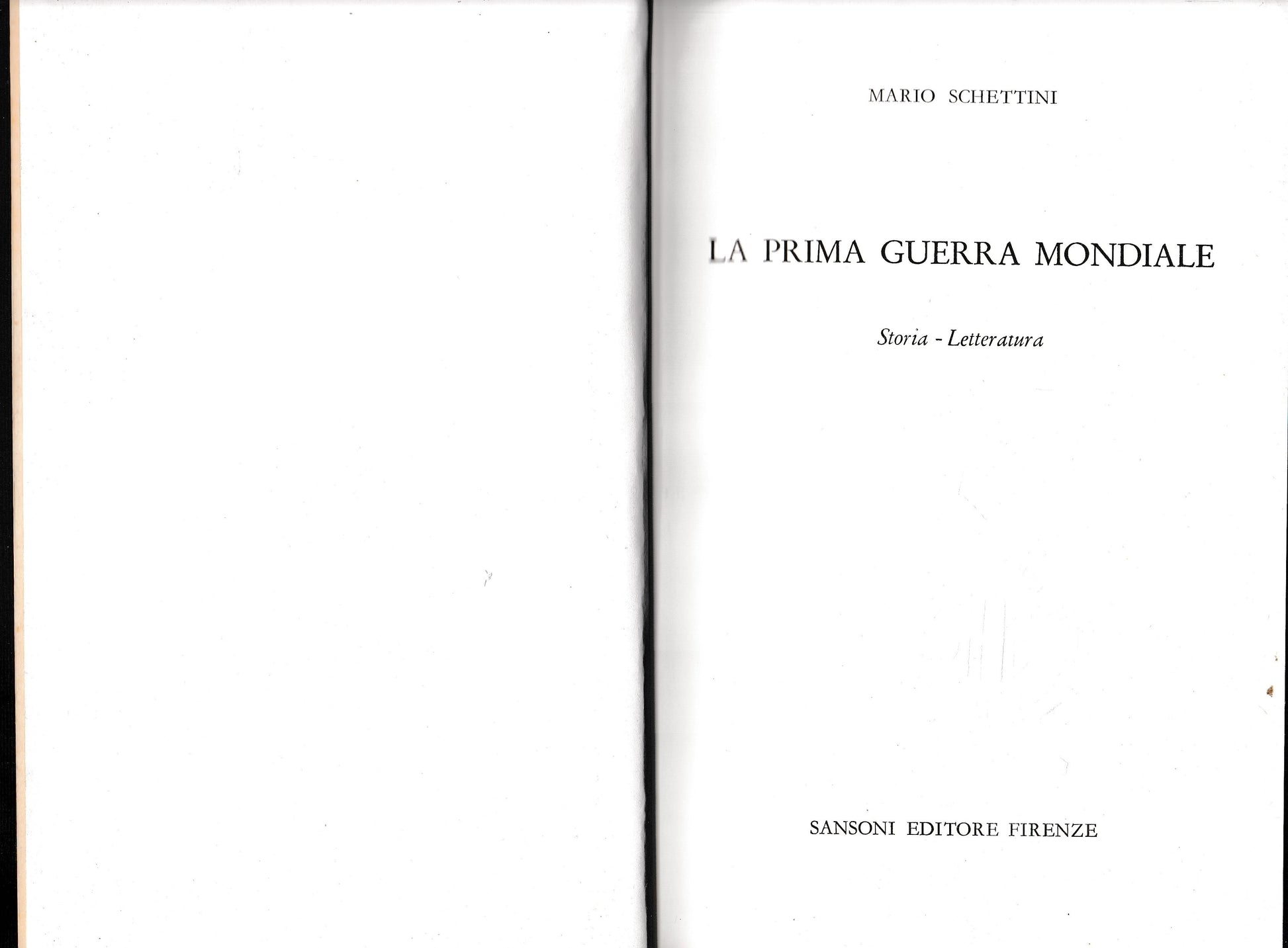La prima guerra mondiale. Storia - Letteratura - copertina