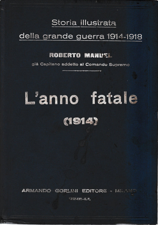 Storia illustrata della grande guerra 1914-1918.L'anno fatale (1914) vol. 1° - copertina