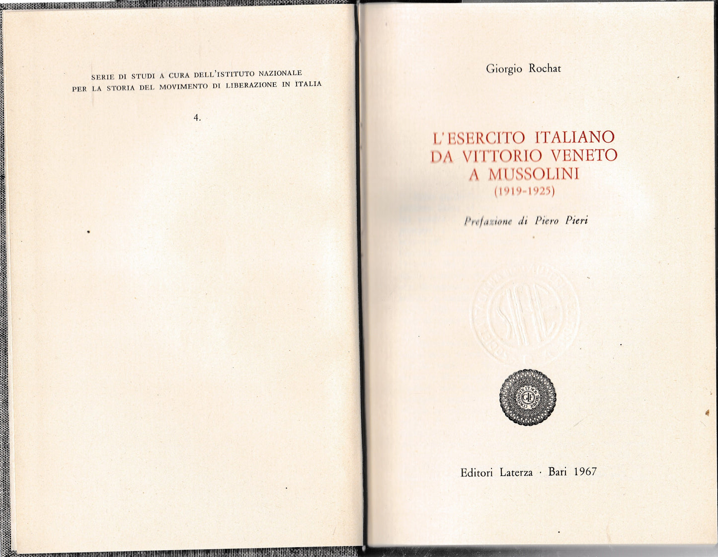 L'esercito italiano da Vittorio Veneto a Mussolini (1919-1925) - copertina
