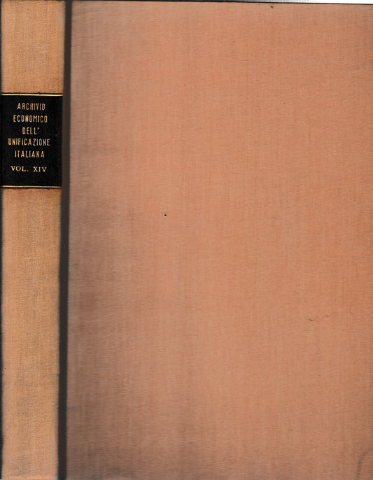 Archivio Economico dell'Economia Italiana  vol. XIV (fascicoli rilegati) - copertina