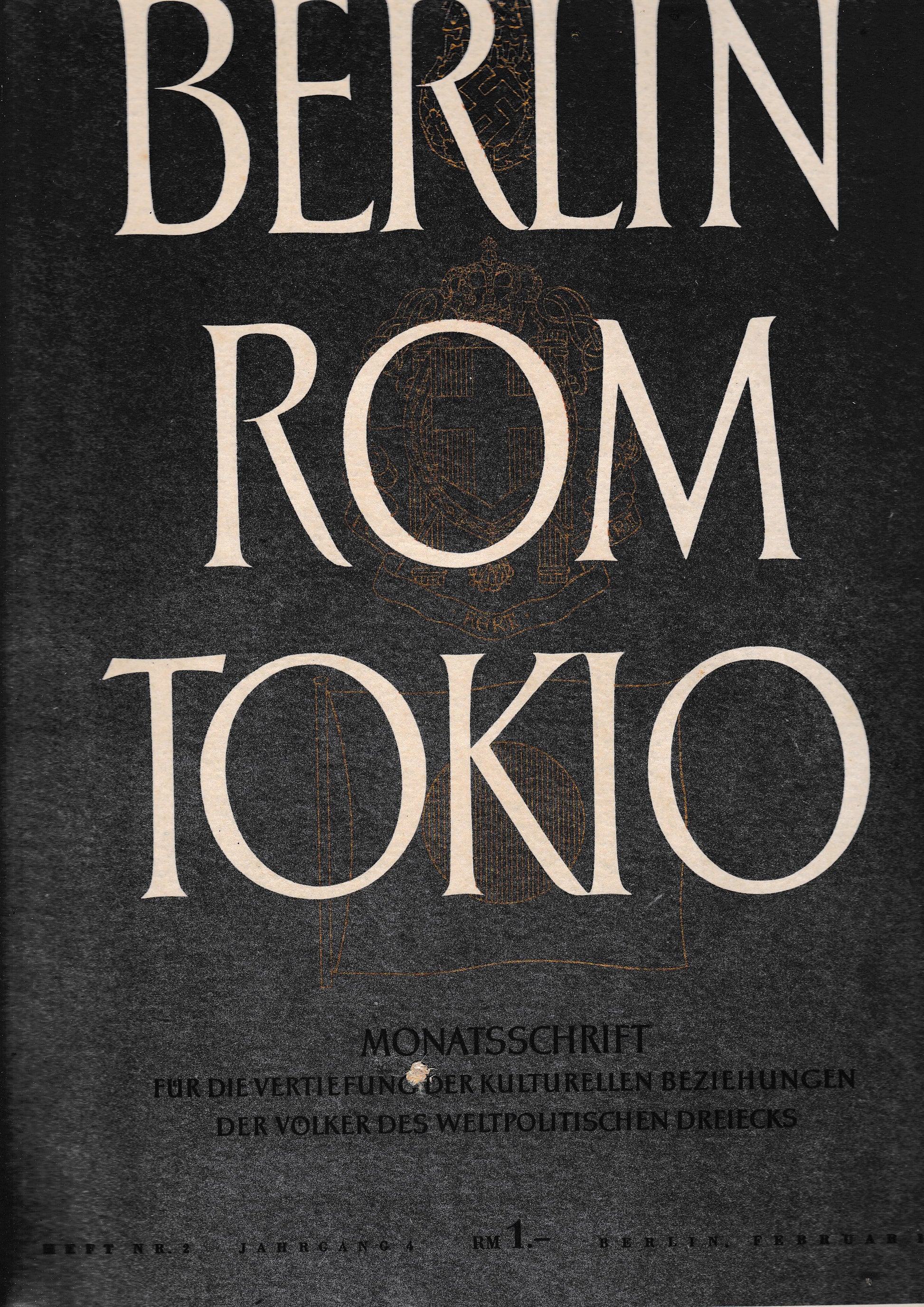 Berlin Rom Tokio. Nr. 2 - jahrgang 4 -  februar 1942,  mensile - copertina