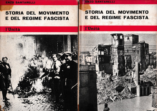 Storia del movimento e del regime fascista  2 volumi - copertina