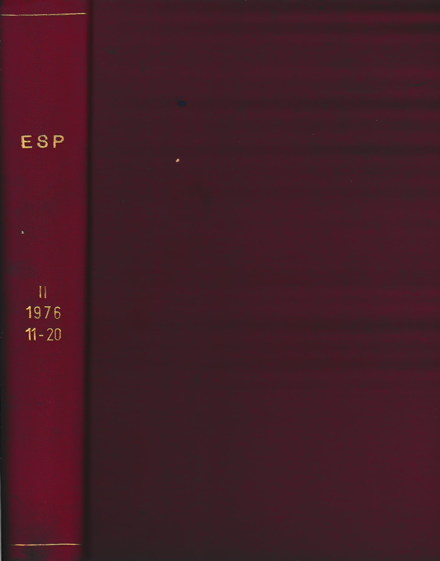 ESP. Parapsicologia e fenomeni dell'insolito. AnnoI I° (10 fascicoli anno 1976 completo) - copertina