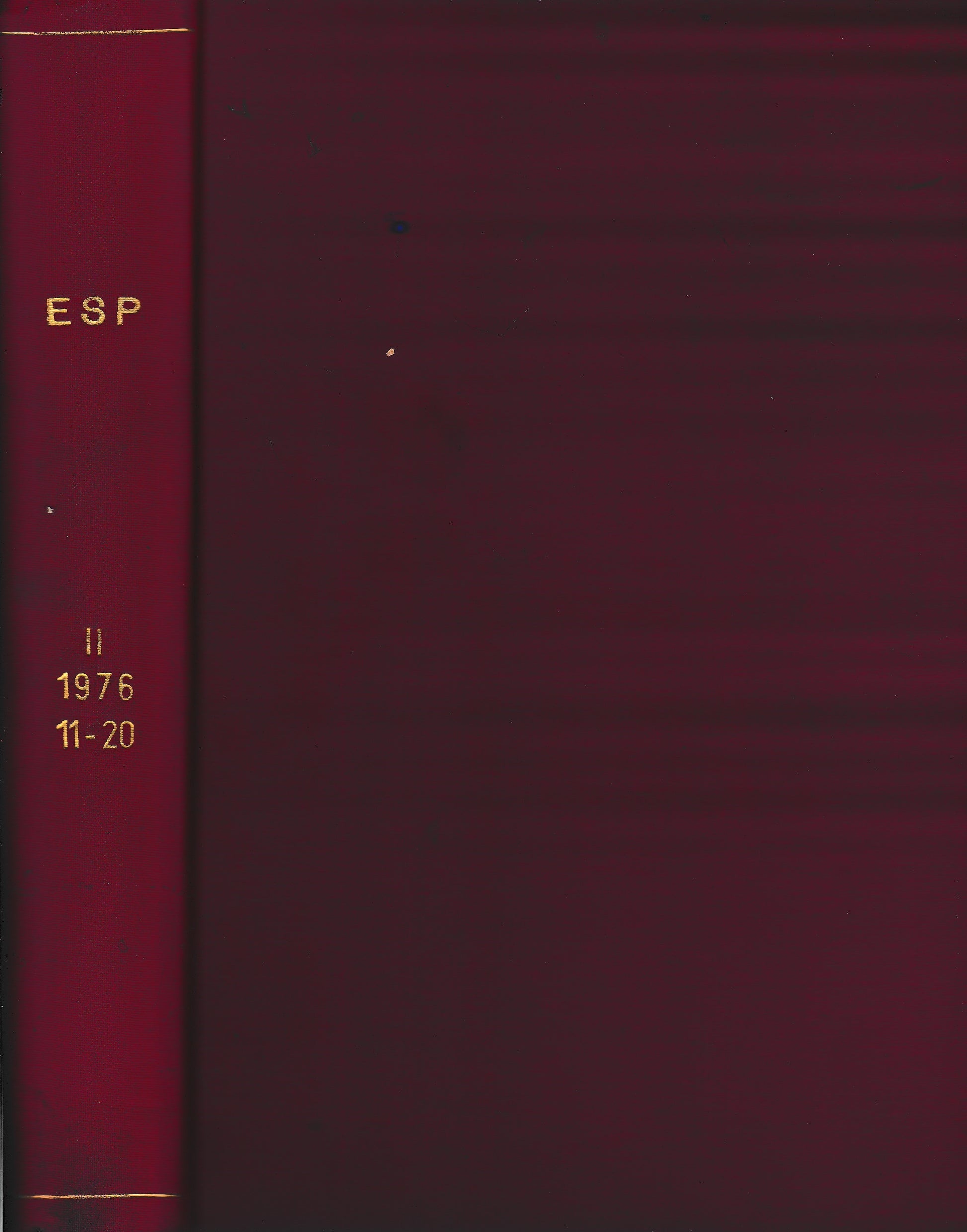 ESP. Parapsicologia e fenomeni dell'insolito. AnnoI I° (10 fascicoli anno 1976 completo) - copertina