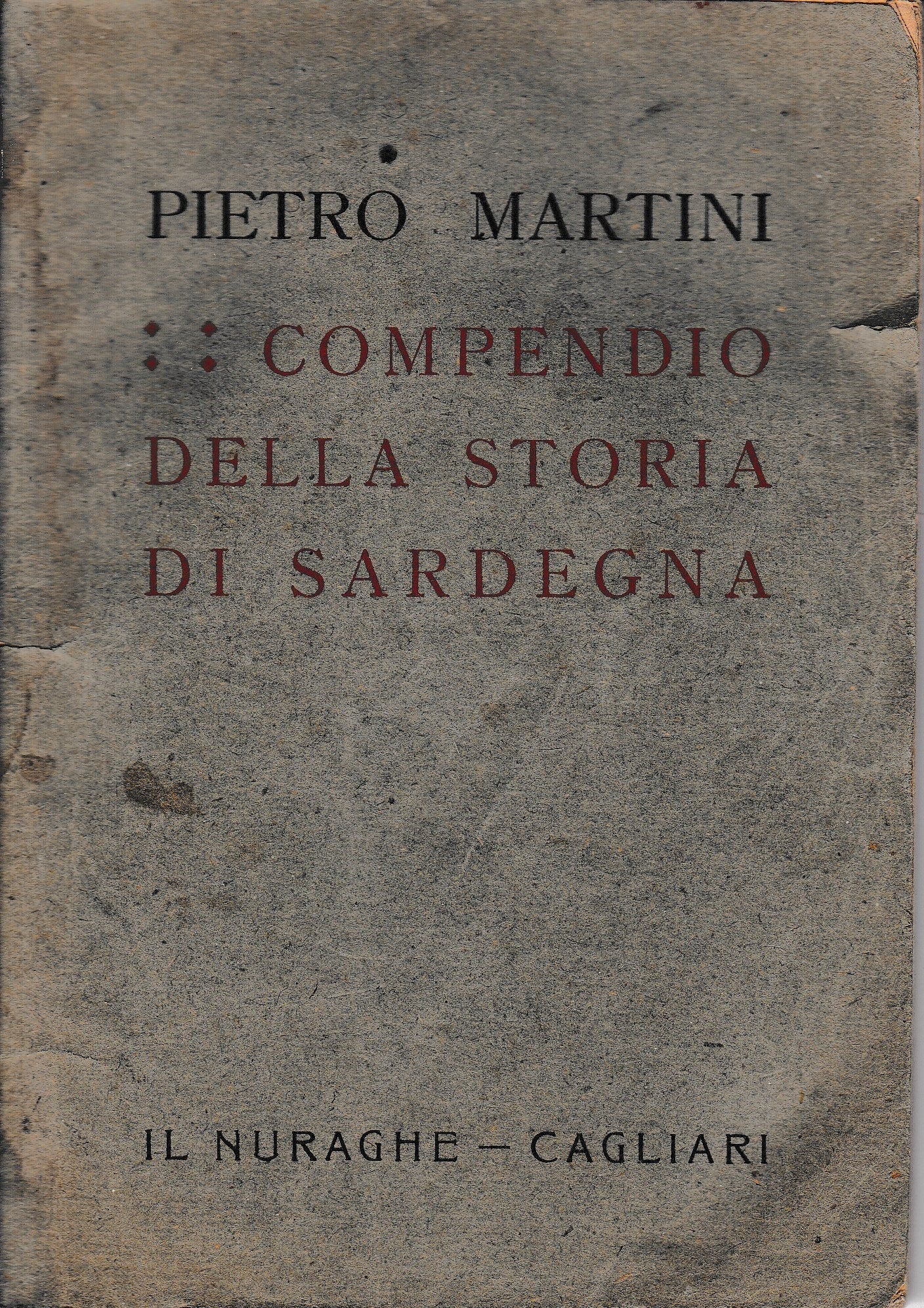 Compendio della storia di Sardegna - copertina