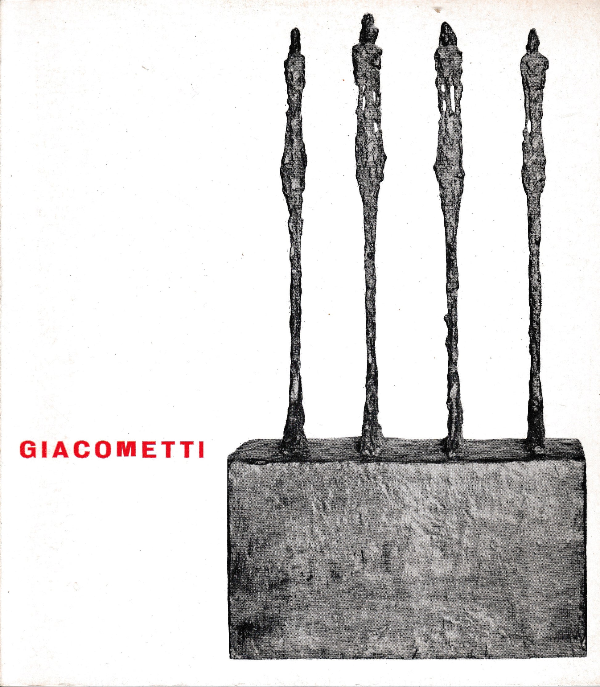 Alberto Giacometti (1901-1966). Mostra all'Accademia di Francia, Villa Medici, Roma 24 Ottobre - 18 Dicembre 1970 - copertina