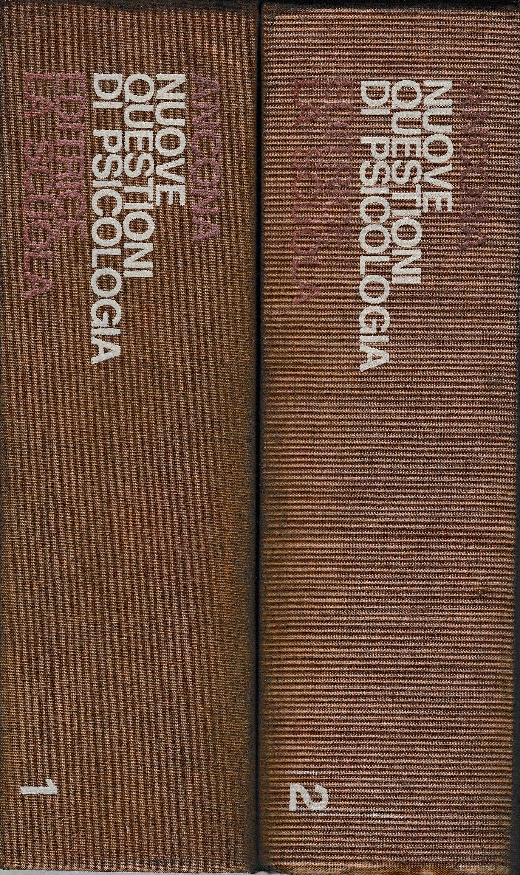 Nuove questioni di psicologia 2 volumi - copertina