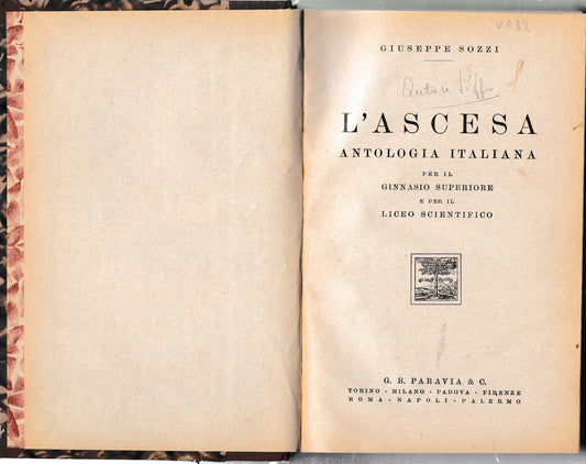 L'ascesa. Antologia  italiana - copertina