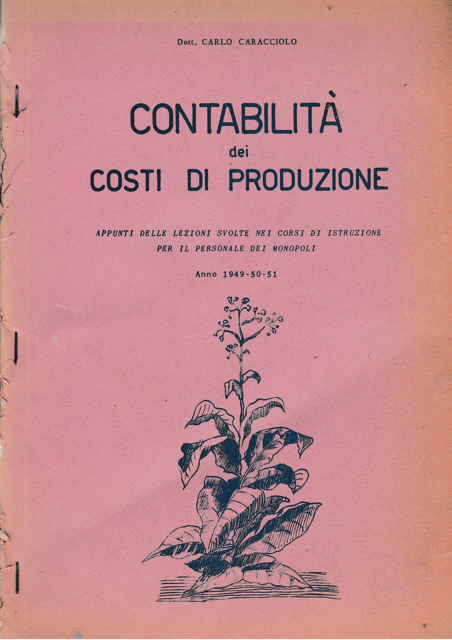 Contabilità dei costi di produzione - copertina