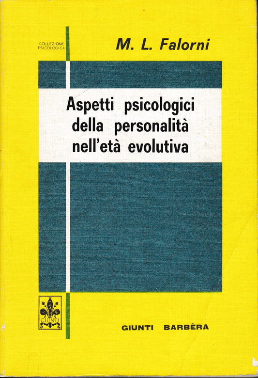Aspetti psicologici della personalità nell'età evolutiva - copertina