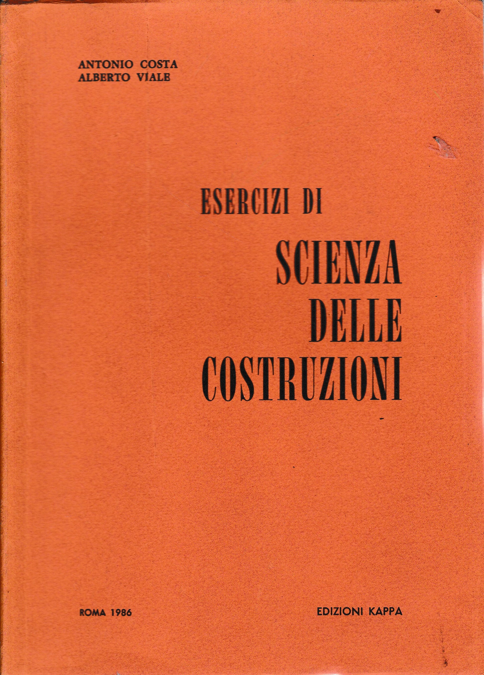 Esercizi di scienza delle costruzioni - copertina