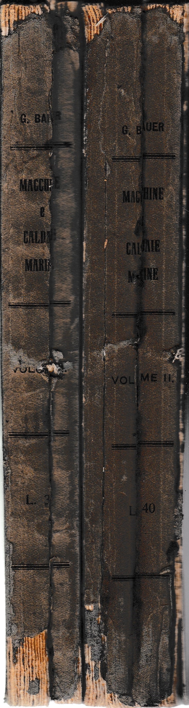 Calcolazione e costruzione delle Macchine e caldaie marine. 2 volumi - copertina