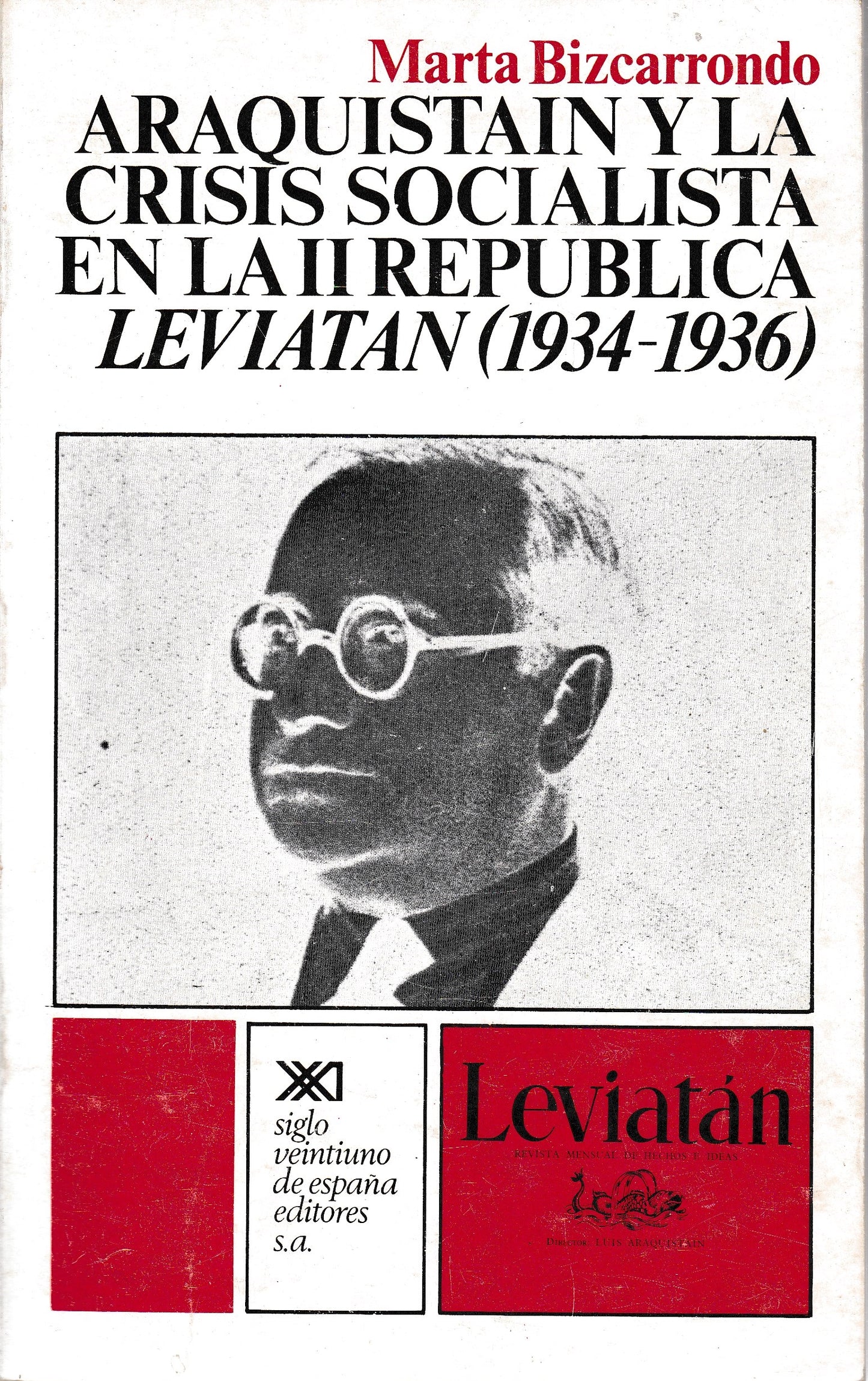 Araquistáin y la crisis socialista en la II República. Leviatán (1934-1936) - copertina