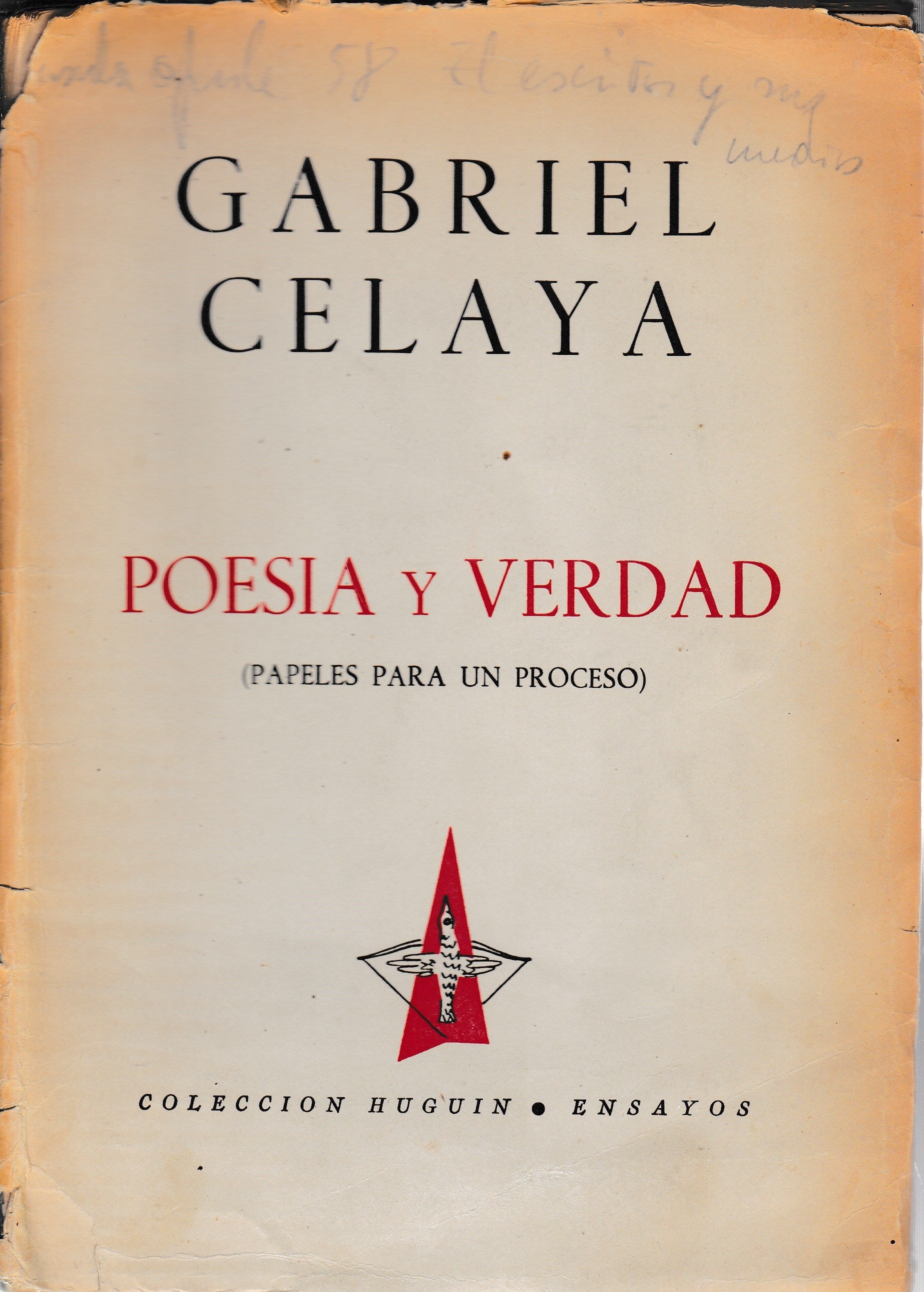 Poesia y Verdad (papeles para un proceso) - copertina