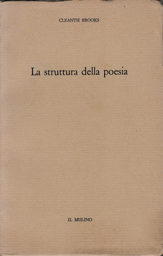 La struttura della poesia - copertina