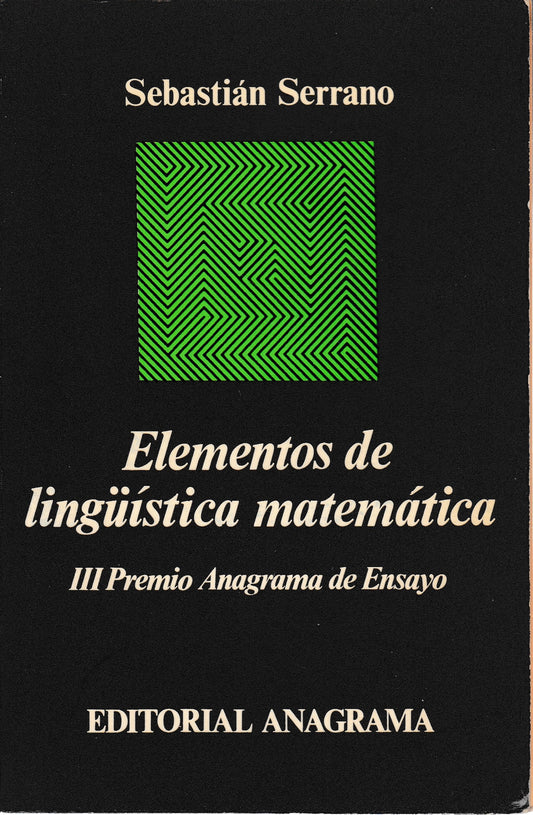Elementos de lingüística matemática - copertina