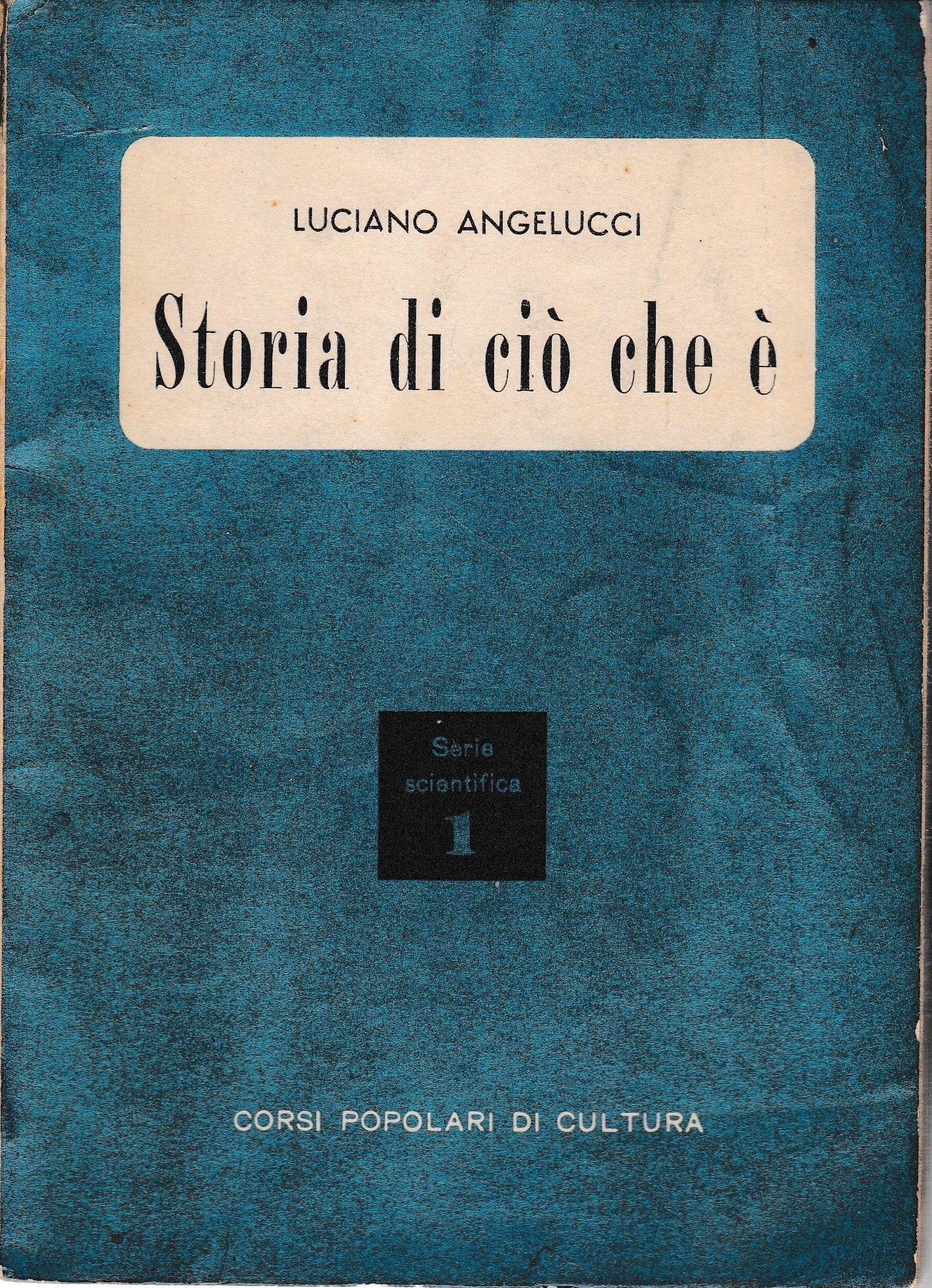 Storia di ciò che è (L'organizzazione della materia) - copertina