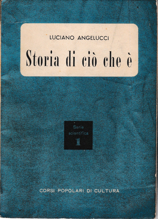 Storia di ciò che è (L'organizzazione della materia) - copertina