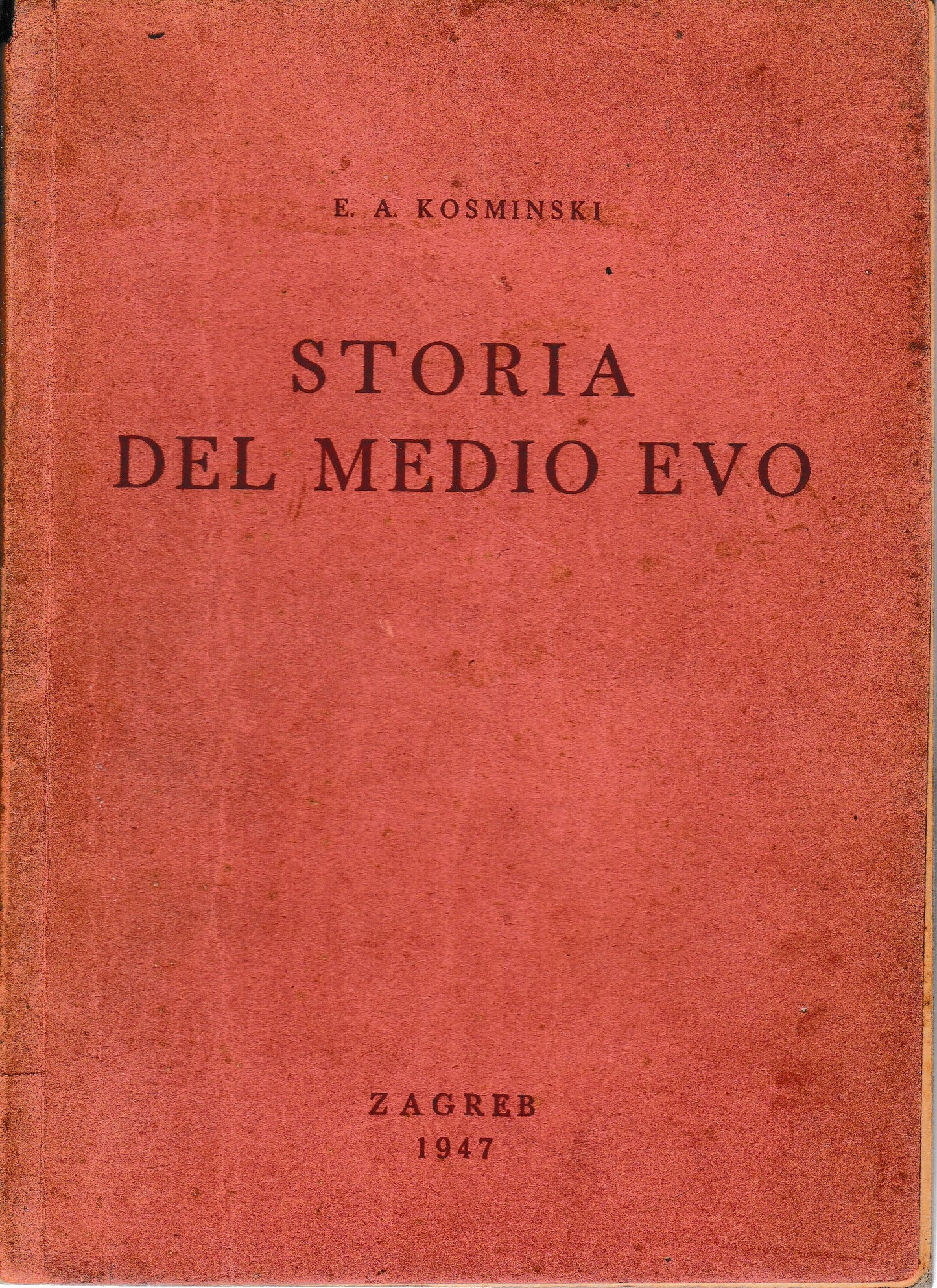 Storia del Medio Evo - copertina