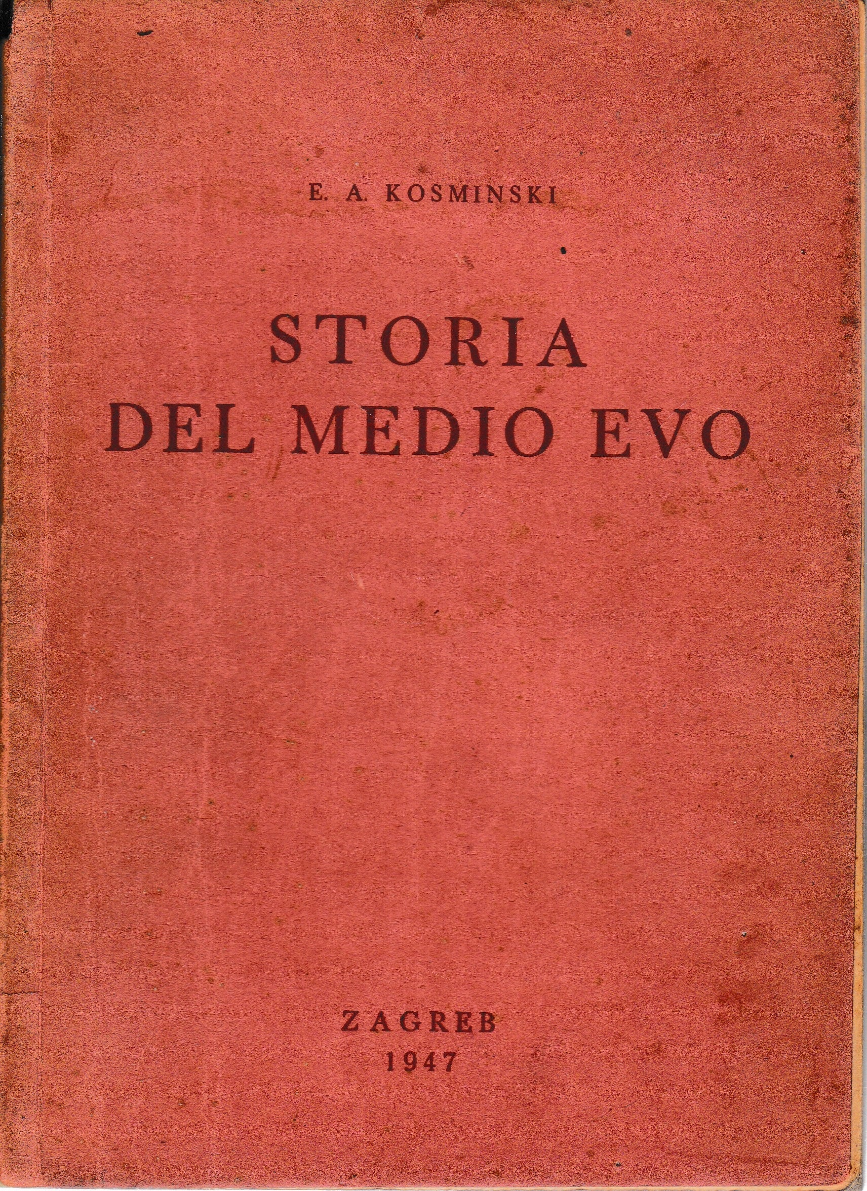 Storia del Medio Evo - copertina