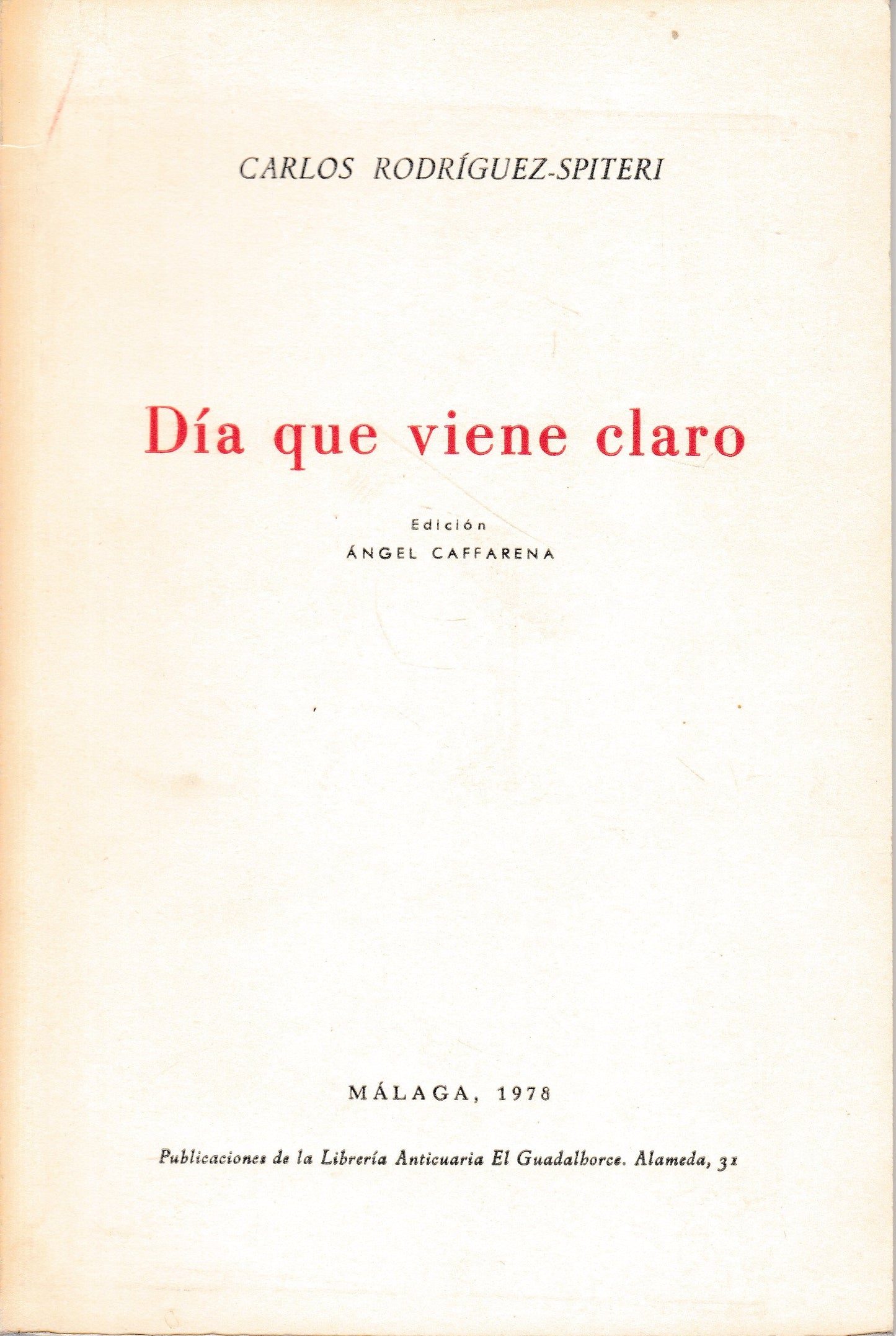 Dìa que viene claro - copertina