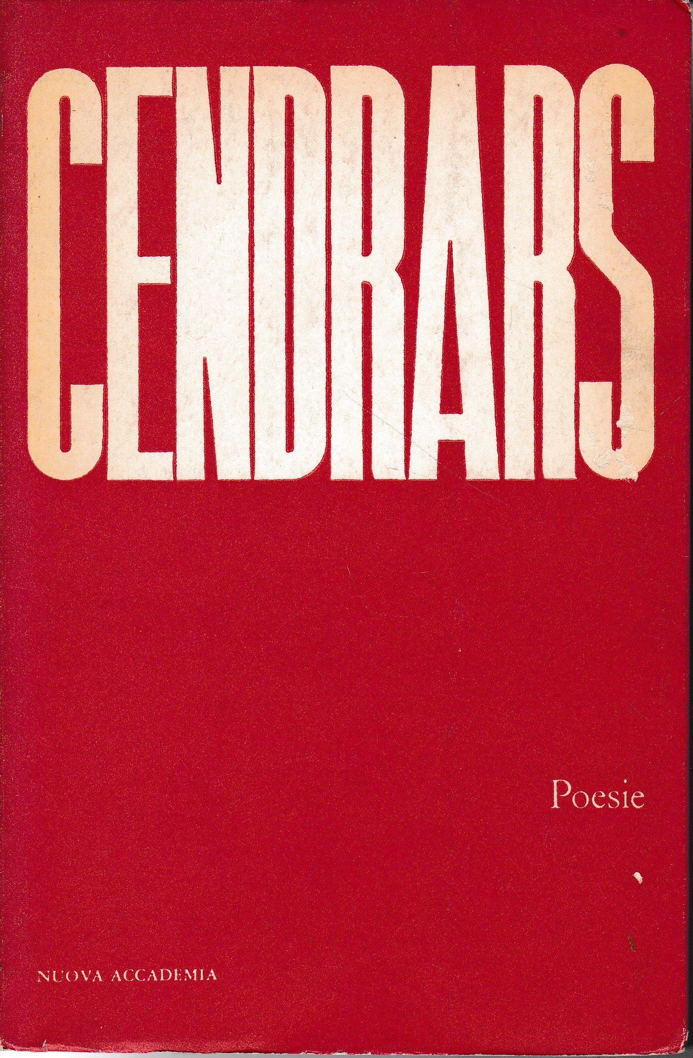 Cendrars, poesie - copertina