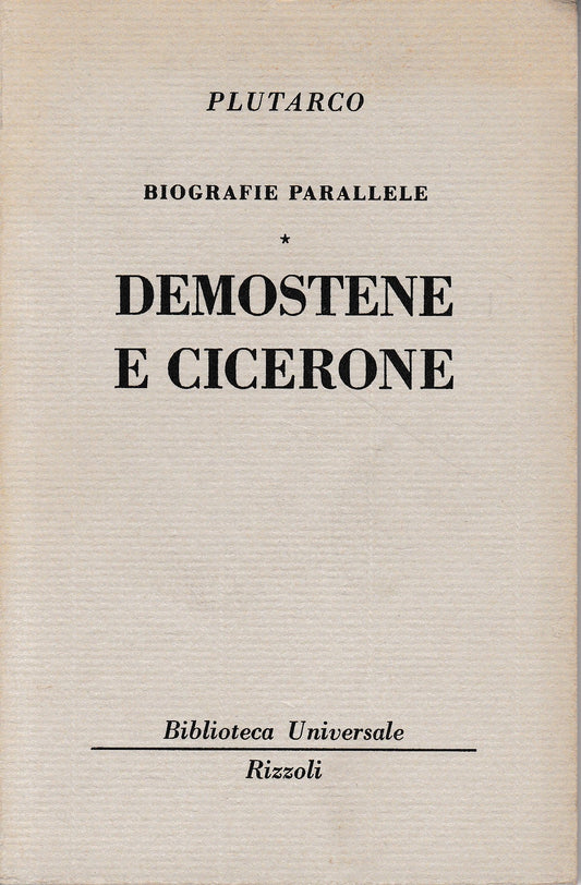 Biografie parallele. Demostene e Cicerone - copertina